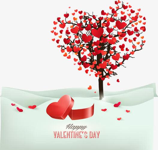 矢量爱心树