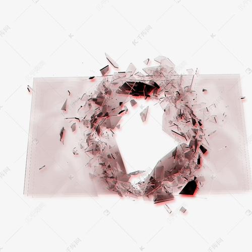 从中间破碎的一面镜子素材图片免费下载-千库网