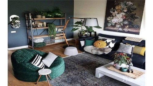 78北欧两房装修效果图,复古森系装修案例效果图-齐家网