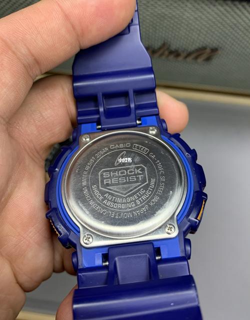 正品卡西欧g-shock ga110fc手表蓝积木学生手表 行货正品9新左右,绝版