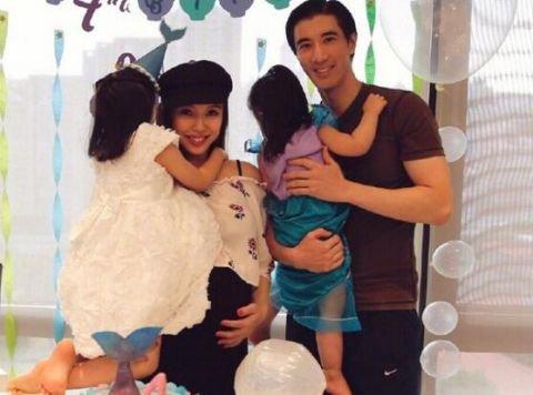 王力宏参加富豪夏令营 爱妻挺孕肚相随