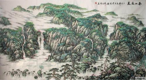 春山鸣泉-王坚-淘宝-名人字画-中国书画交易中心,中国