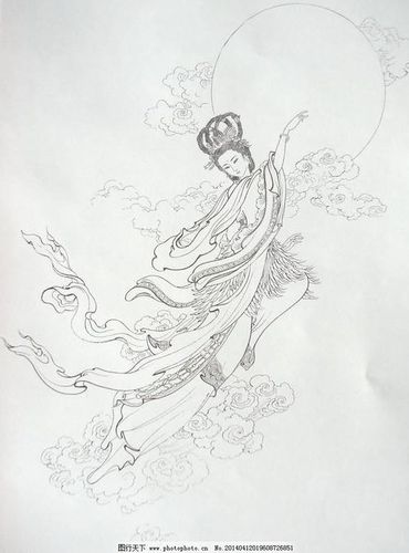 嫦娥奔月绘画简单漂亮