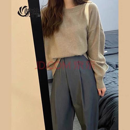 潮萍2021盐系穿搭休闲裤套装女春秋季新款女装小香风上衣西装裤两件装