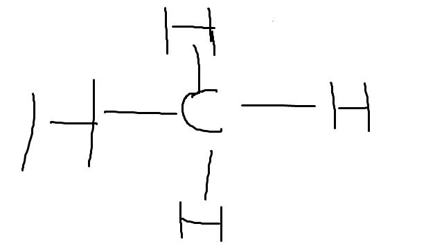 甲烷的结构式是什么样的