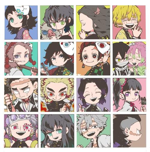 鬼灭之刃q版团头2_鬼灭之刃_鬼滅の刃_素材_头像