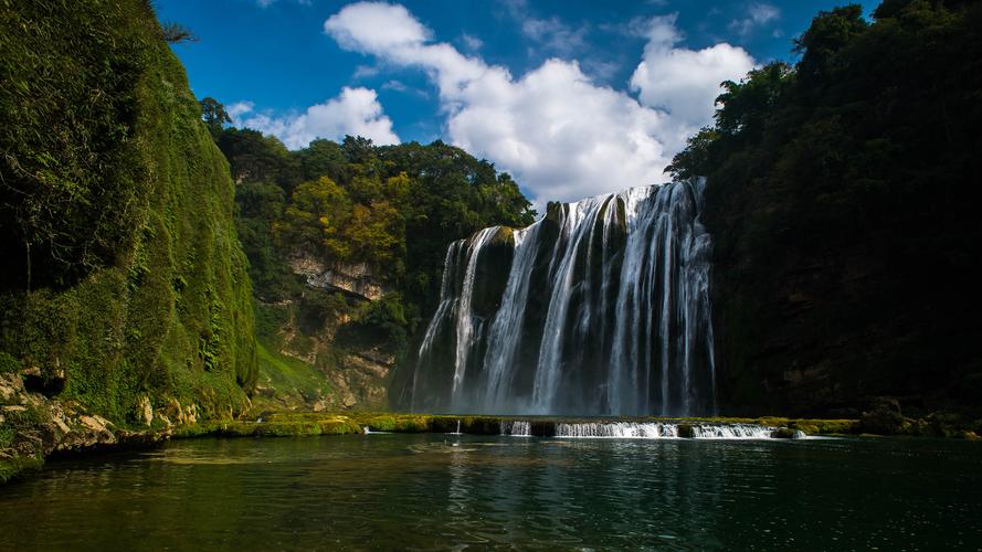 贵州黄果树瀑布风景摄影高清宽屏桌面壁纸
