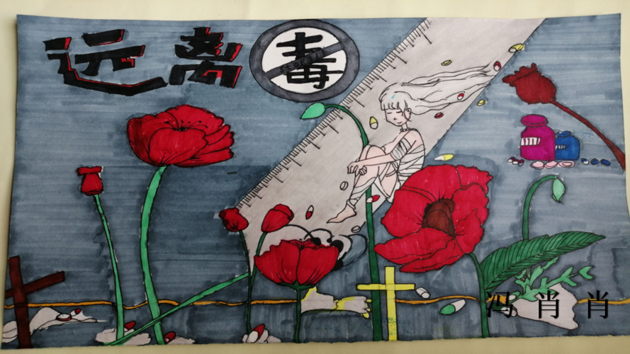 健康人生·绿色无毒 |我校禁毒海报设计大赛获奖作品出炉!