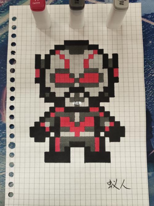 像素画_像素画_小丑_临摹_文化_绘画