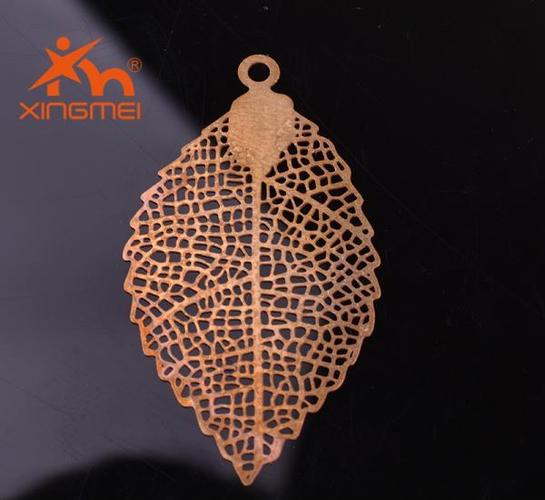 各种图案造型电脑片 电脑雕刻铜片 超薄镂空树叶形铜片厂家直销