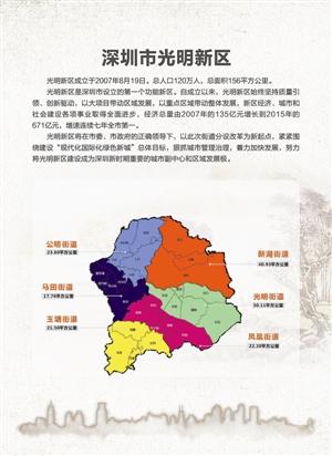 光明新区六个街道区位图.
