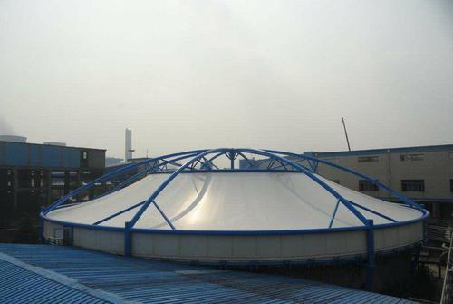 安装膜结构污水池反吊膜临沂膜废水处理池覆盖钢结构沼气池膜结构