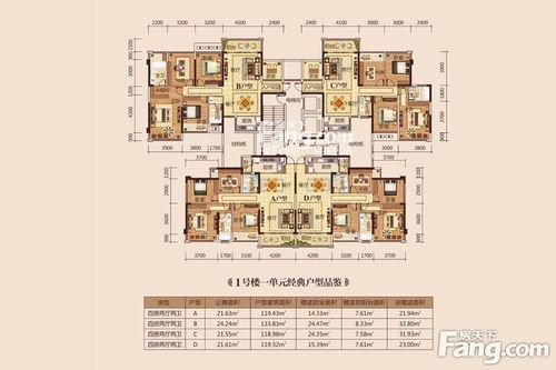 路桥·锦绣国际户型图一号楼1单元