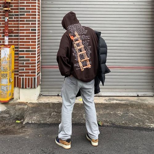 travisscott梯子潮牌嘻哈宽松fog高街lisa同款卫衣