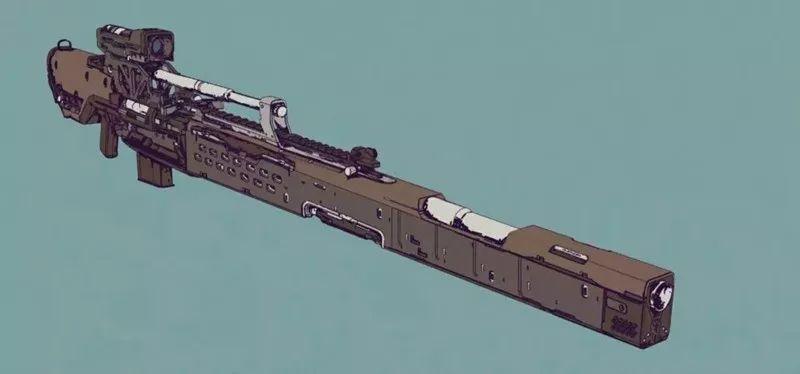 科幻电影中的枪械幻想插画美图!