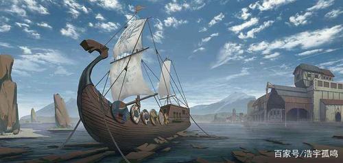 维京人的海盗船