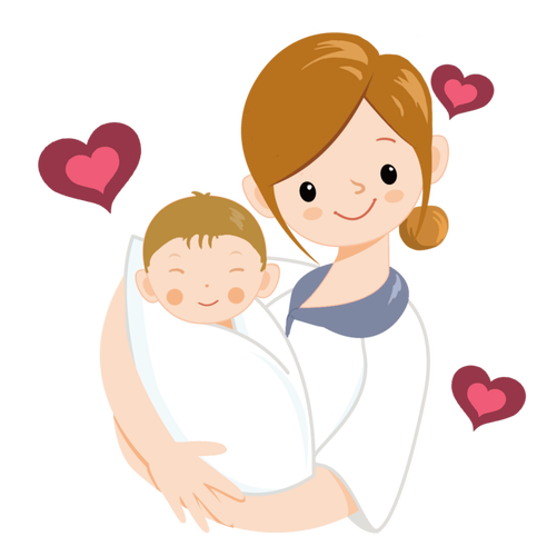 母亲节抱着婴儿的漂亮妈妈