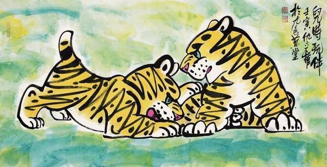 2022迎新春仇立权虎年画虎作品展