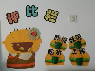 幼儿园喝水简笔画环创