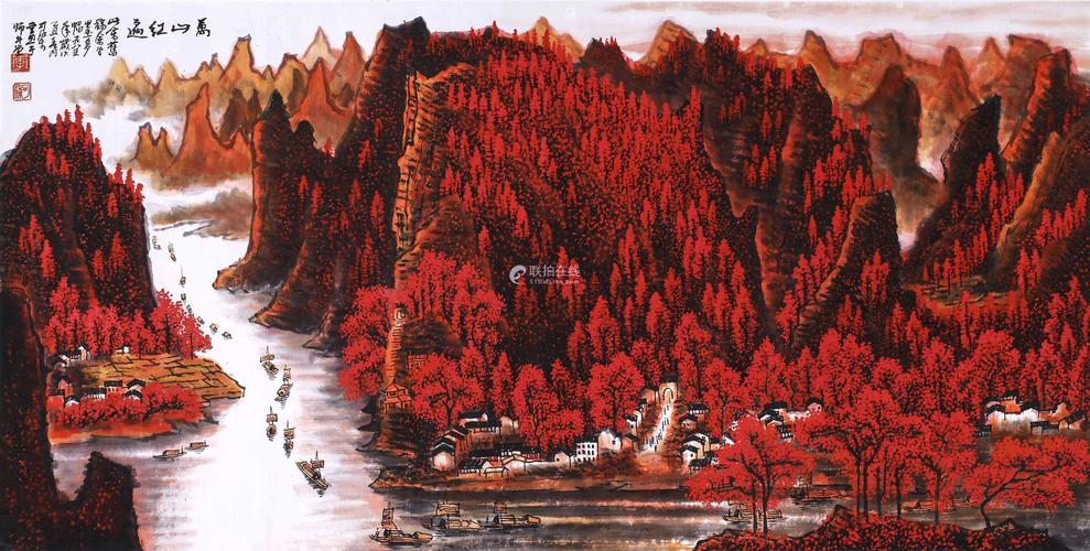 李可染大师【万山红遍 层林尽染】横幅山水篇(第三集)