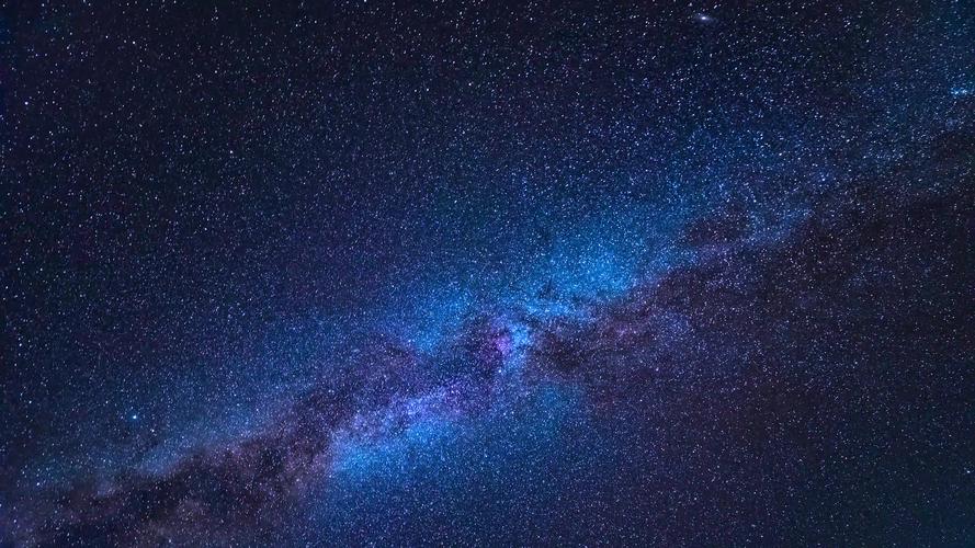 4k银河星空夜空宇宙星系运动延时素材视频素材