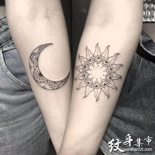 月亮纹身月亮纹身手稿月亮纹身手稿图案