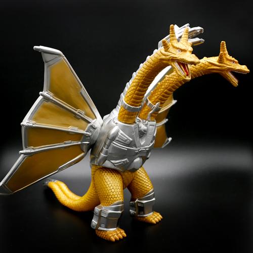 哥斯拉2怪兽电影基多拉机械三头龙关节可动模型摆件玩具 【16cm】金莲