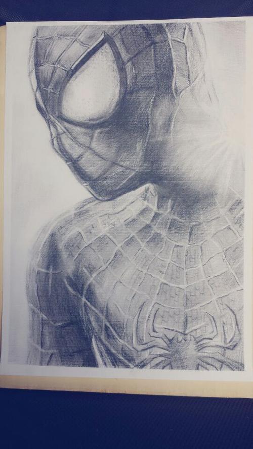 蜘蛛侠|纯艺术|素描|1159497503 - 原创作品 - 站酷