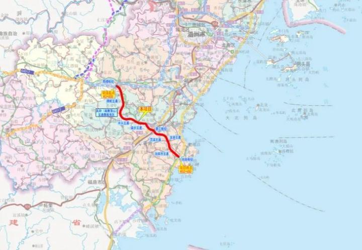 途经瑞安市高楼镇,平阳腾蛟镇,凤卧镇,水头镇,麻步镇,萧江镇,苍南县