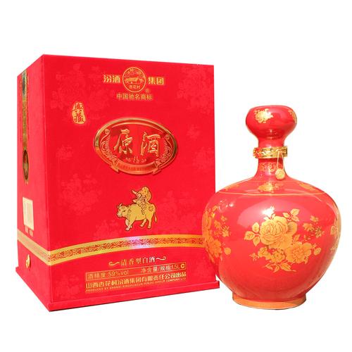 山西杏花村汾酒 59度典藏原酒1500ml 大坛原浆