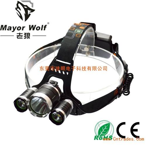 厂家供应 30w大功率强光头灯 led充电头灯 户外探明打猎灯