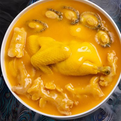 【金汤鲍鱼花胶鸡煲】即食鱼胶鲍鱼大盆菜加热即食礼盒装