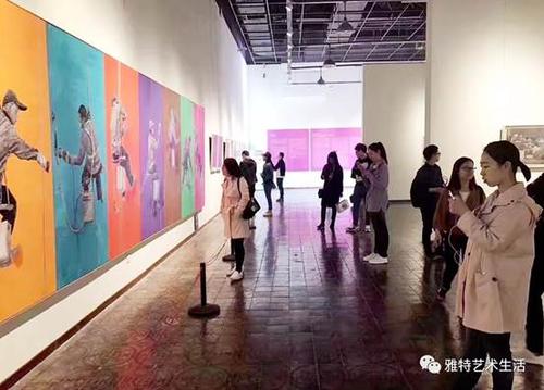 巡展第二站:4月22日刘向东老师作品展在青岛市美术馆隆重的开幕式和