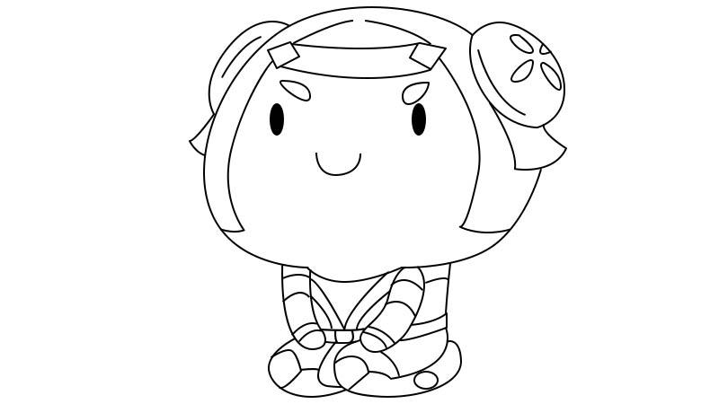 鲁班七号简笔画鲁班七号怎么画