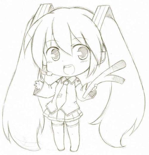 q版人物简笔画女孩_人物简笔画--简笔画大全