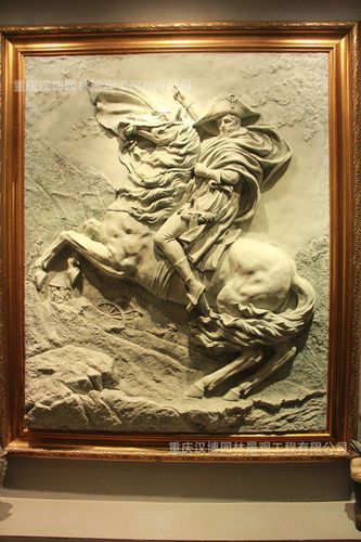 汉博雕塑拿破仑西方古典浮雕酒店大堂公司书