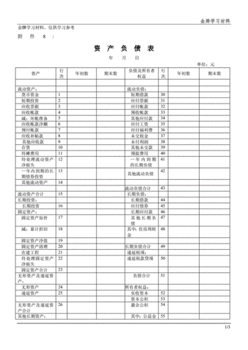 企业资产负债表和损益表模板编订.docx 3页