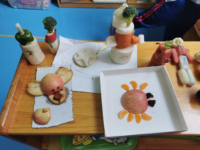 龙燕幼儿园大大班"蔬菜水果变变变"亲子手工