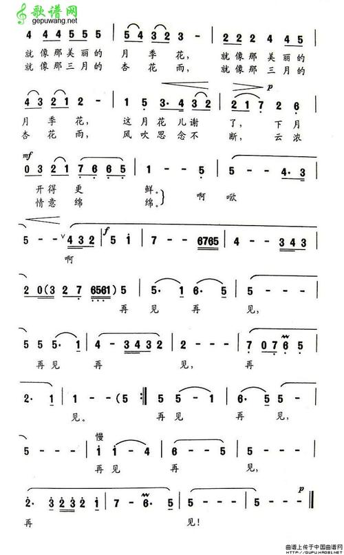 再见简谱_王红星-再见曲谱