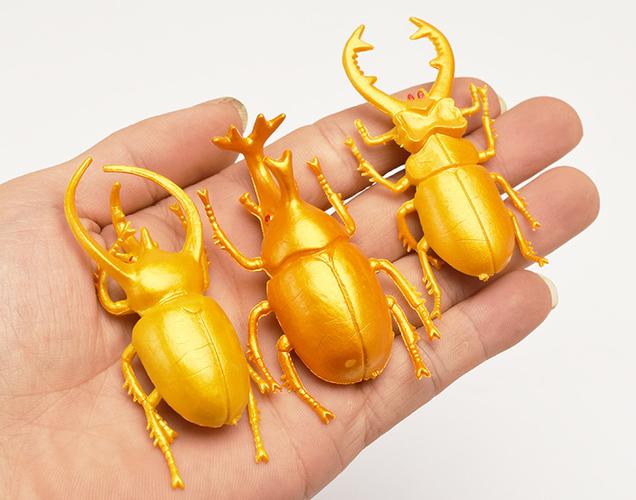仿真甲虫模型金色甲壳虫装饰道具画框装饰品金甲虫玩具独角仙昆虫