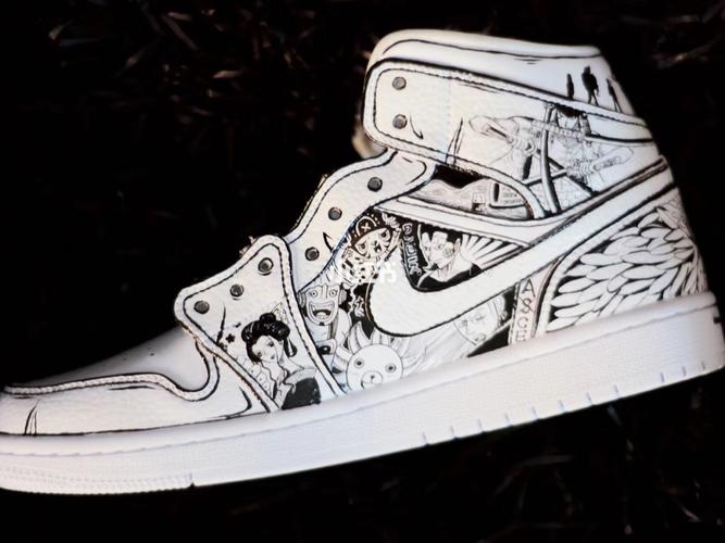 海贼王手绘aj_海贼王_airjordan_手绘_火影_鞋子_时尚
