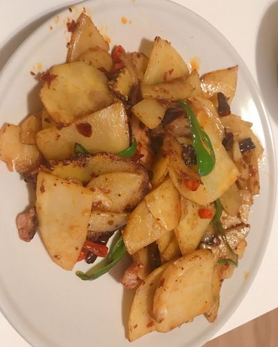 迟湖做的干锅土豆片