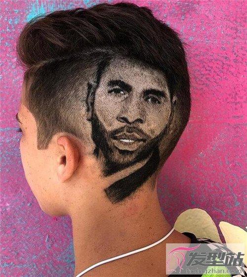 潮男美式雕刻发型 酷炫前卫展现个性