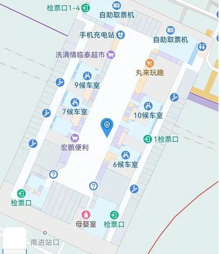 铁路12306导览车站地图教程