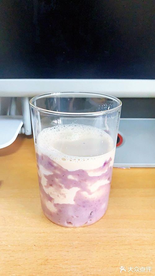 自制简易版紫薯芋泥奶茶