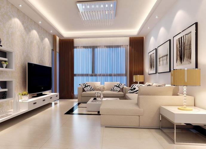 2021装饰画客厅现代简约室内装修效果图