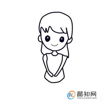 动漫女孩简笔画教程