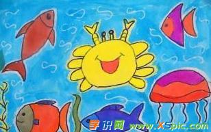 美丽的海洋世界儿童画