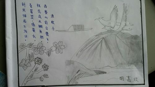 《渔歌子》画配诗