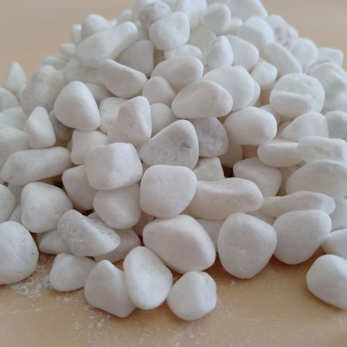 厂家供应鹅卵石白色石子 园艺铺面铺路用白色石子量大